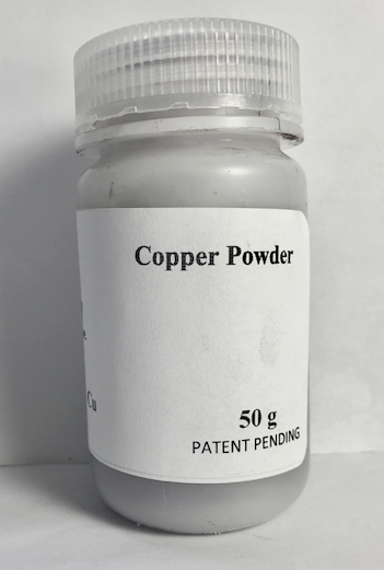 Copper metal powder 500g (metallic Cu .irregular atomised / atomized)  Ultrafine.